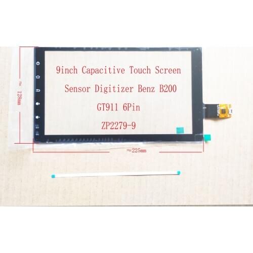 9 Inch Capacitive Touch Screen Digitizer Sensor ForBenz B200 Honda EVERUS ZP2279 ZP23700 233*128mm 225*128mm GT911 6pin
