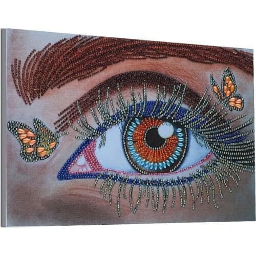 Cusack Eye Butterfly Diamond Painting for Room Wall Decoration 40 x 30 cm
