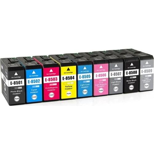 Compatible for Epson T8501 T8501 - T8509 Ink Cartridges suit For Epson SureColor P800 SC-P800 Printer