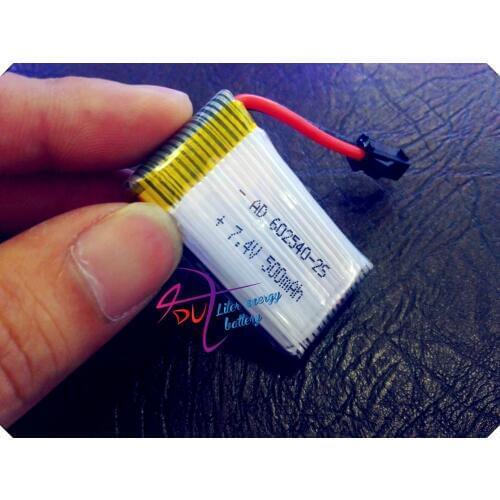 Remote control aircraft battery four axis aircraft lithium battery 602540 2S 7.4v 25C 500mAh with protection