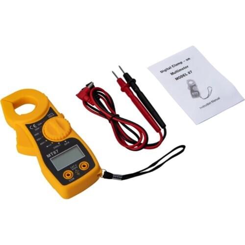 MT87 LCD Digital Clamp Meter Multimeter AC/DC Ammeter Voltmeter Resistance Test K9FA