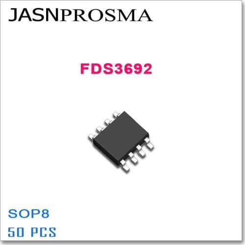 JASNPROSMA FDS3692 SOP8 50PCS 3692 N-Channel 100V 4.5A High quality