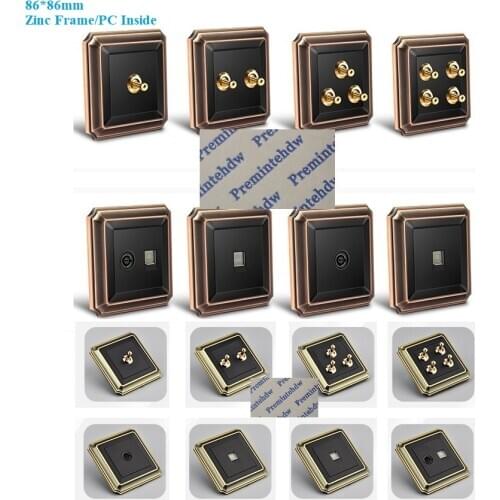 Red Bronze Zinc Wall Toggle Switch Knob Classic Antique Retro Vintage Phone Fan Internet TV