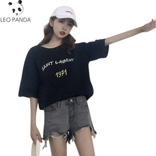 LEOPANDA Women's Plain T-shirts