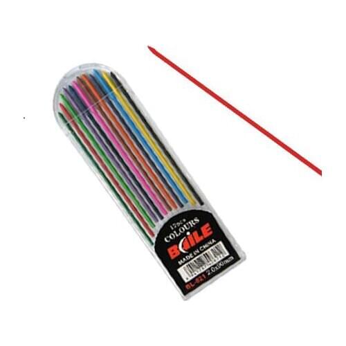 Wholesale 10 sets 2mm Mechanical Pencil refill 12 Colored Lead Refills, Colored pencil lead+ free shipping