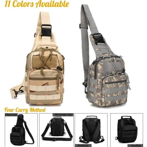 Chest Bag Four Ways To Carry Simple Storage Bag Tactical Military Sling Bag Outdoor Hiking Camping Hunting Shoulder Bag