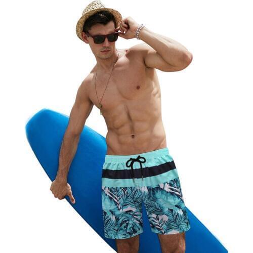 New Mens Beach Board Shorts Quick Dry Vacation Mens Sexy Swimwear Briefs For Men Summer Men Swim Trunks Swimsuits Surf Shorts