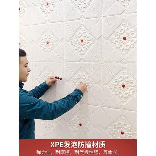 Wallpaper self-adhesive 3d three-dimensional wall stickers bedroom warm foam brick waterproof and moisture-proof stickers