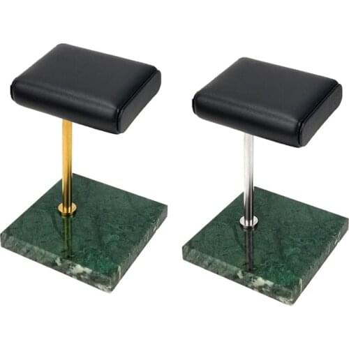 Kili Green Marble Watch Bracelet Bracelet Display Stand, Leather Jewelry Storage Stand, Watch Stand