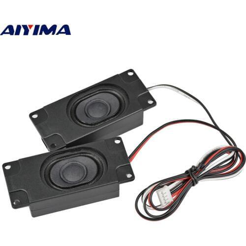 AIYIMA 2Pcs Audio Portable Speakers 3070 4Ohm 3W Computer Speaker Advertising LCD TV Speakers Loudspeaker Rectangle Speaker