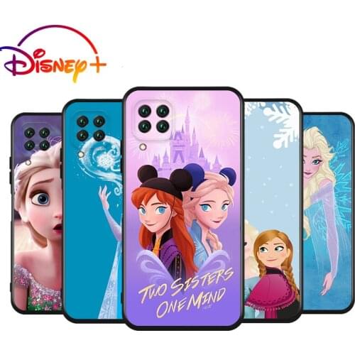 Frozen Elsa Anna Silicone Cover For Huawei Nova 8 7i 7 SE 6 SE 5T 5i 5 Z 4 E 3 3i 3E 2 i Pro Lite Black Soft Phone Case