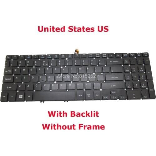 US BR Keyboard For ACER M5-581 M3-581 V5-571 V5-531 English US France 90.4VM07.O1D Brazil 90.4VM07.O0F 9Z.N8QBQ.L0R 60.M2DN1.033