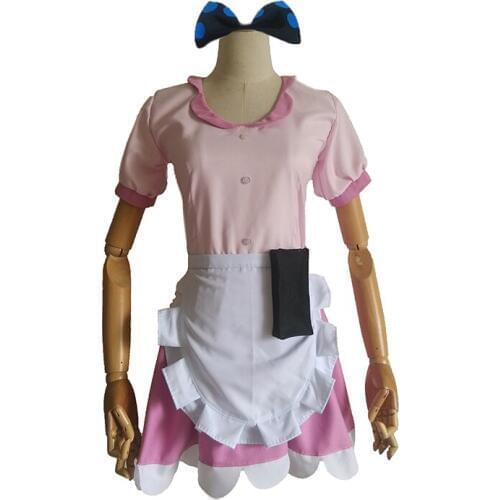 Panty & Stocking with Garterbelt Heroine Anarchy Stocking Angel Dress Uniform Cosplay Costume with hait accessory