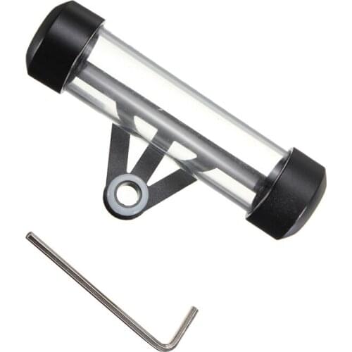 Universal Motorcycle Metal Tax Disc Tube Holder Motorbike Scooter Transparent Cylinder Paper Placing Tube Waterproof 11x2.5cm