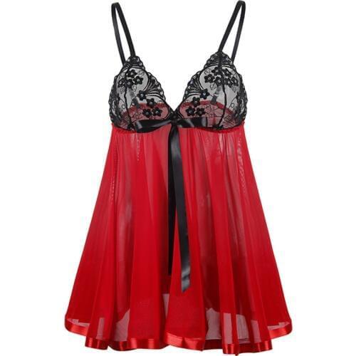 S M L XL 2XL 3XL 4XL 5XL 6XL Plus Size Women Embroidery Patchwork Erotic Underwear Hot Sexy Lingerie Babydolls Sequins