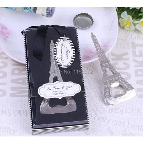 100pcs/lot Creative The Tower Bottle Opener Beer Can Openers Home Party Item Best Gift gifts Wedding Favor box packaging