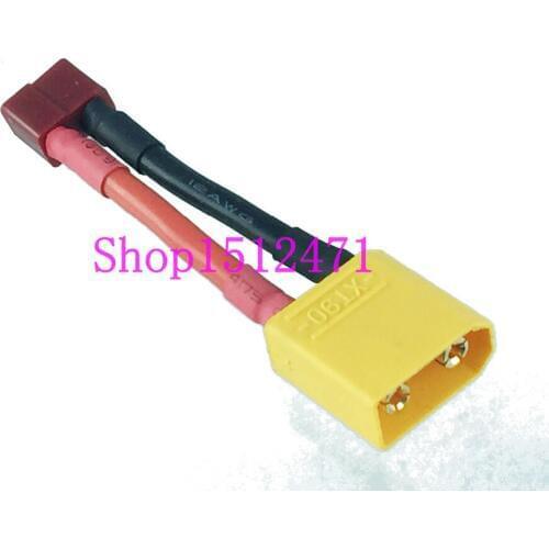 1pce XT90 male To T-Plug (Deans) female Adapter Charger Cable 12AWG 5CM Wire for RC