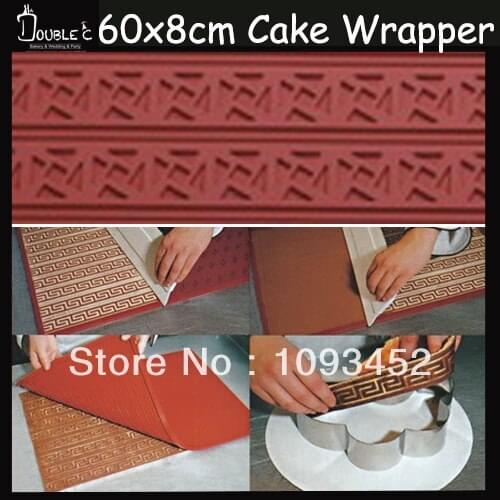 60x8cm Lace Totem Fondant Pastry Cake Wrapper Silicon Mold,DIY Tools,Chocolate Cake Wrapper Mold,Fondant Cake Decorating Tools