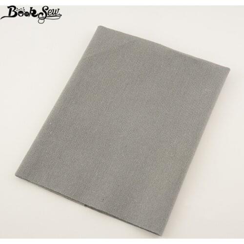 Booksew Gray Color Cotton Linen Fabric Home Textile Sewing Material Tissu For Tablecloth Bag Curtain Cushion Pillow Zakka CM
