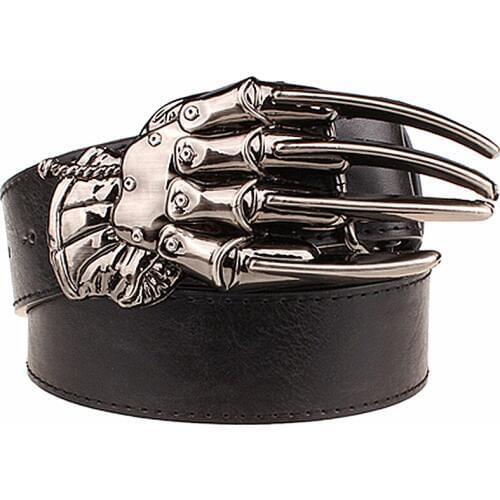 Wild mens belt metal rock Hip Hop accessories skull Claw belt hand bone girdle popular devil palm belts Punk Dress Up belt