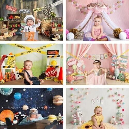Mehofond 1st Birthday Party Photography Background Spring Fruit Candy Kids Baby Shower Portrait Backdrop Photophone Photo Studio