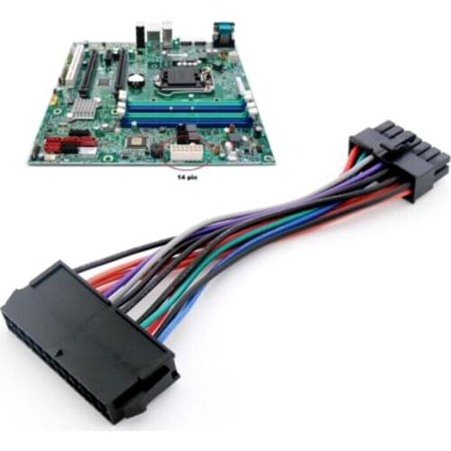 1pcs 24 Pin To 14 Pin PSU Main Power Supply ATX Adapter Cable For Lenovo IBM