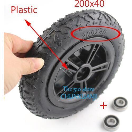 Tire and wheel hub 200X40 with a Bent Angle Valve Stem Electric bicycle tyre Electric Scooter motorcycle