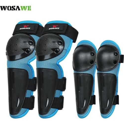 WOSAWE Knee Pads Elbow Pads Set 5-14 years old Kids Children Roller Skates Bike Cycling Outdoor Safety Protective Gear