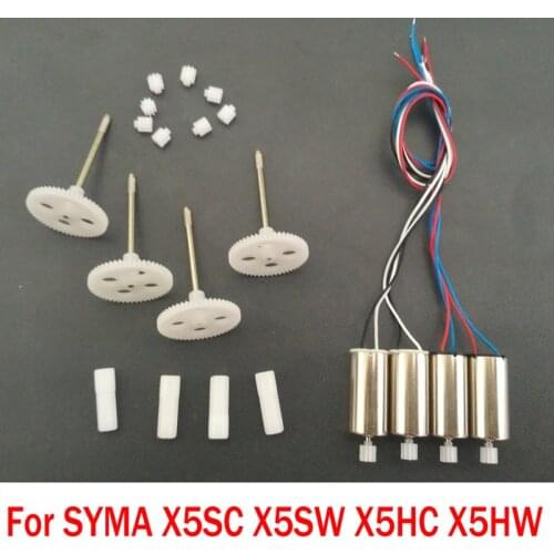 Syma X5SC X5SW Orginal Motor And Gear Metal OR Plastic Gear Replacement Spare Parts Accessories For X5HC X5HW Helicopter Drone