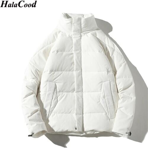 HALACOOD Brand Parka Men Winter Jacket Men Warm Thin Cotton-Padded Jacket Mens Parkas Coat Male Fashion Large Casual Coats Male