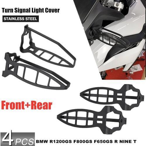 Front & Rear Turn Signal Indicator Light Protector Guard for BMW R1200GS Adventure F650GS F700GS F800GS S1000RR R nine T F850GS