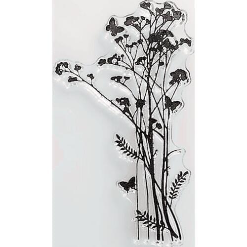 YLCS271 Grass Silicone Clear Stamps For Scrapbooking DIY Album Paper Cards Making Decoration Embossing Rubber Stamp 6.8x9cm