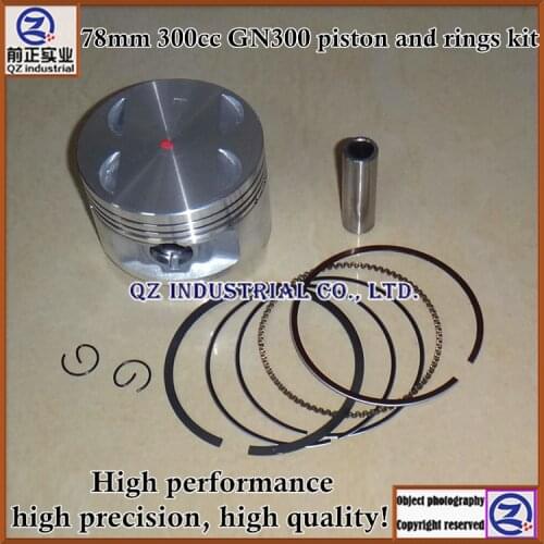 QZ industrial New and high quality, long service life for SUZUKI 300cc Motorcycle 78mm GN300 piston and rings kit