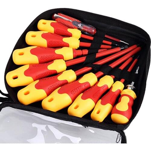 Hand Tool 10pcs/set Screwdriver Set parafusadeira Multi-tool Electrician Insulated Phillips Slotted Screwdriver Repair Tools Kit