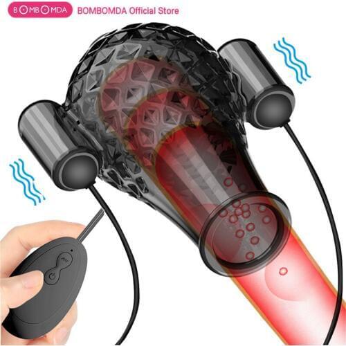 20 Modes Adult Sex Toys For Man Male Penis Stimulate Massager Masturbator Delay Ejaculation Trainer Glans Vibrator Sex Products