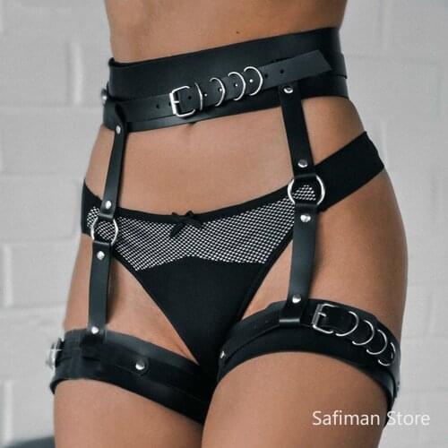 SM Sexy Harness Garter Body Strap Belt Stockings Gothic Sword Belts Womens Lingerie Sex Costumes Bdsm Bondage Suspender