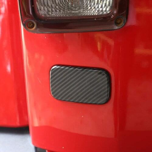 SHINEKA Car Sticker for Jeep JK ABS Carbon Fiber Rear License Plate Deletion Panel Bracket Delet for Jeep JK JKU 2007-2019