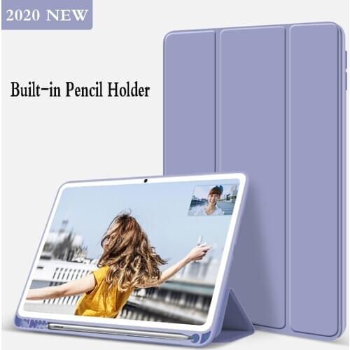 With Pencil holder Silicone Cover for Huawei MatePad 10.4 Case Holster For For HuaWei Honor V6 10.4 Smart Case Funda