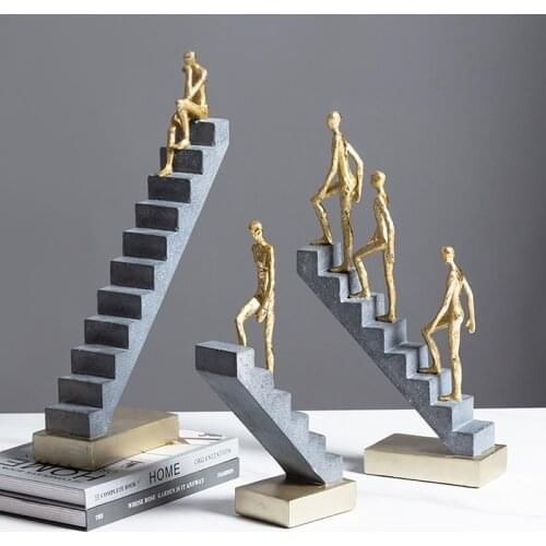 Nordic Decoration Home Resin Sculpture Abstract Living Room Decoration Art Statues For Decoration Large Office Desk Decor Gifts