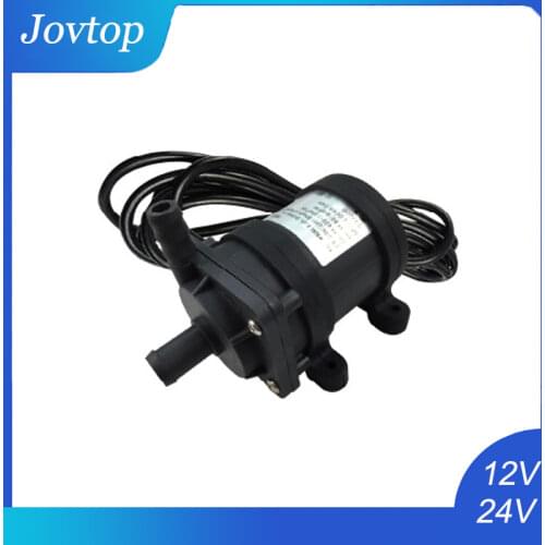 12V Water Pump JT800EX DC 12V 24V Brushless DC Water Pump Silicone Damping Base Black Electromagnetic Submersible Water Pump