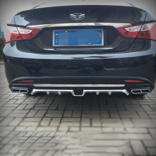 For Hyundai Sonata 2016 ABS Rear Bumper Diffuser Bumpers Protector Guard Protector Skid Plate Bumper Spoiler Cover 1Pcs
