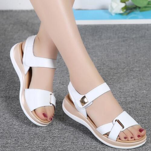 2020 New Summer Women Sandals Flat Shoes Woman Platform Sandals Comfortable Casual Hook Loop Sandalias Mujer Womens Footwear