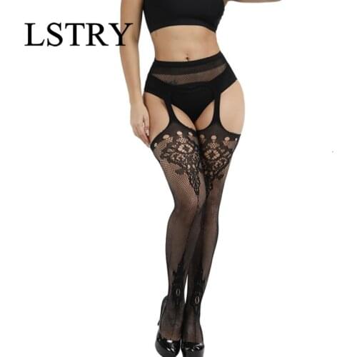 Womens Sexy Fishnet Stockings Lace Top Thigh High Sexy Stockings Sexy Lingerie Nightclubs Band Hold Up Female Stockings Medias