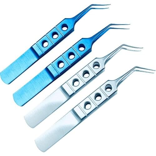 1pc Titanium tweezers Utrata Style Capsulorhexis Forcep 85mm ophthalmic instrument