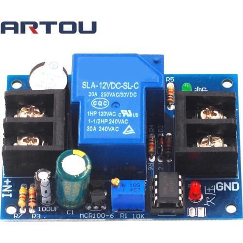 12V Battery Controller with Delay Anti-over-discharge Protection Board Low Voltage Undervoltage Protection Universal