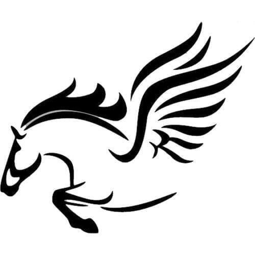 18*15CM PEGASUS Creative Personality Cute Funny Car Stickers Car Decoration Accessories Waterproof Decals CT-632