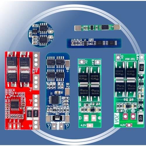 1S 2S 3S 4S 3A 10A 20A 30A Li-ion Lithium Battery 18650 Charger PCB 11.1V BMS Protection Board For Drill Motor Lipo Cell Module