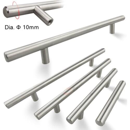 50mm to 500mm Stainless Steel Kitchen Door Cabinet T Bar Handle Pull Knob cabinet knobs Muebles Handle Cupboard Drawer Pulls