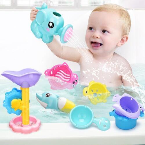9 PCS/PACK Plastic Water Swimming Toys Bath Play Kids Beach Water Games Toys