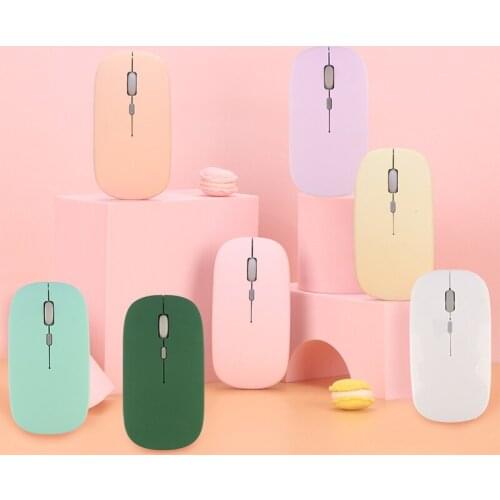 Rechargeable Green Wireless Mouse For Macbook Xiaomi PC Laptop 1600DPI Silent Computer Slim USB Mice Portable Bluetooth Mause